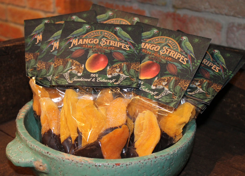 Getrocknete Mango mit dunkler Glasur 150g